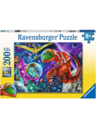 Puzzle Weltall Dinos, 200 Teile