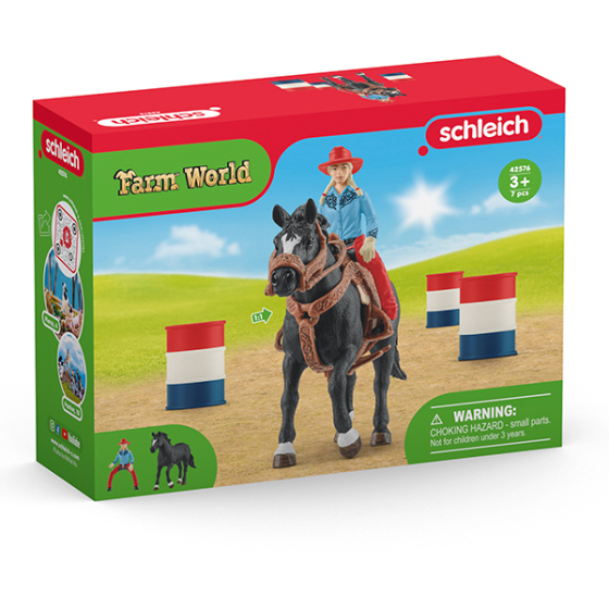 Schleich Barrel Racing mit Cowgirl