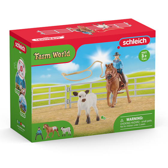 Schleich Team Roping mit Cowgirl