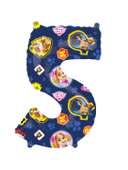 Amscan Folienballon Zahl 5 Paw Patrol