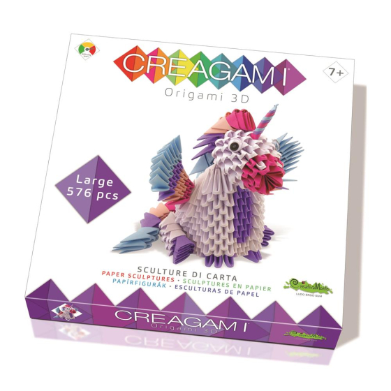 Creagami Origami 3D Einhorn 576 Teile