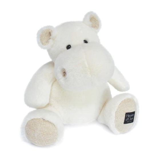 Doudou Hippo, elfenbein 40cm