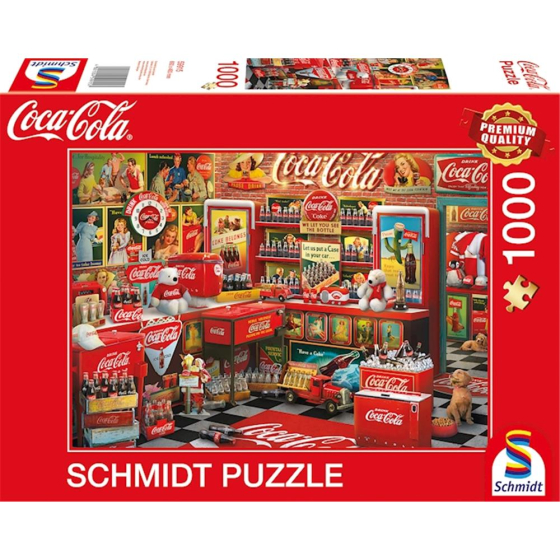 Puzzle Coca Cola Nostalgie-Shop, 1000 Teile