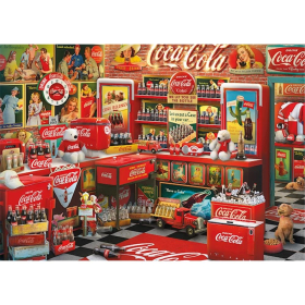 Puzzle Coca Cola Nostalgie-Shop, 1000 Teile