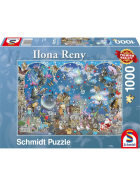 Puzzle Blauer Nachthimmel, 1000 Teile