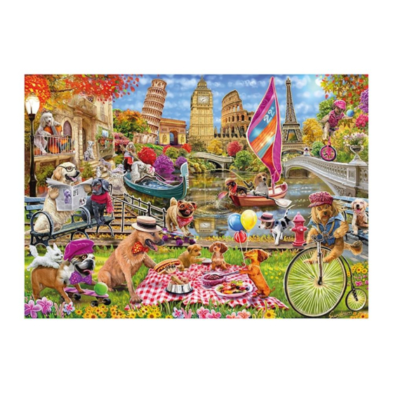 Puzzle Hundewahnsinn, 1000 Teile