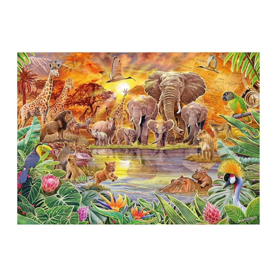 Puzzle Afrikas Tiere, 1000 Teile