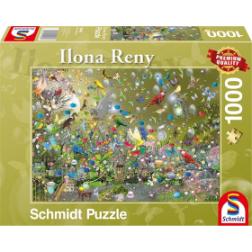 Puzzle Im Dschungel der Papageien, 1000 Teile