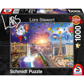 Puzzle Las Vegas, Night and Day, 1000 Teile