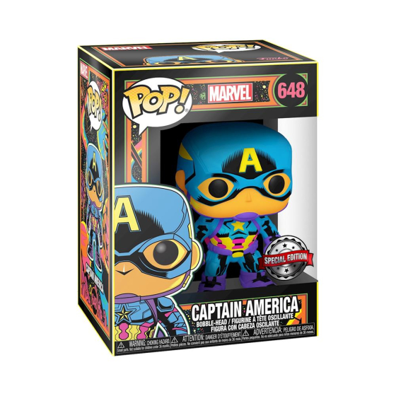 Funko POP Marvel Black L. Captain Amer Special Edition / Bobble-Head