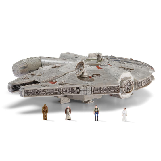 Jazwares Star Wars Millenium Falcon 22cm mit 4 Figuren