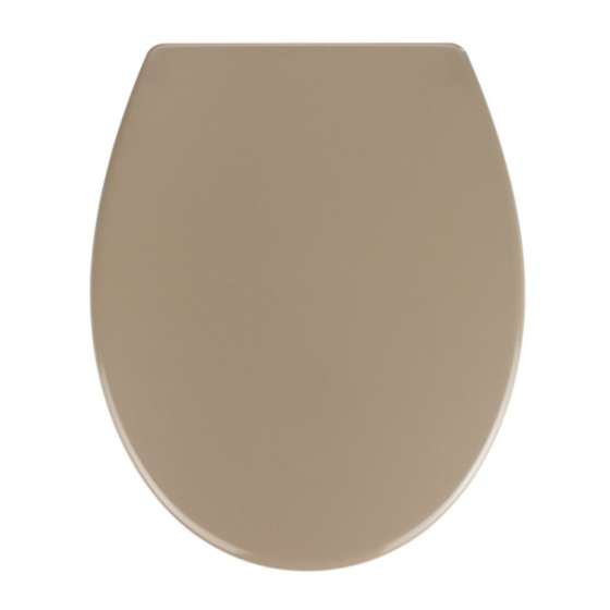 Wenko WC-Sitz Samos taupe, Easy Close, Duropla