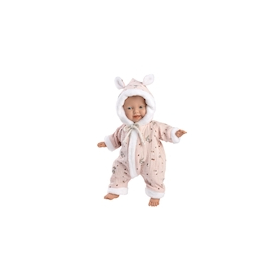 Llorens Babypuppe mit Overall rosa 32cm