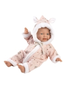 Llorens Babypuppe mit Overall rosa 32cm