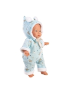 Llorens Babypuppe mit Overall blau 32cm