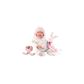 Llorens Babypuppe Mimi Hase rosa 42cm