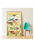 Poppik Sticker Lernposter Dinosaurier