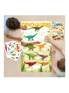 Poppik Sticker Lernposter Dinosaurier