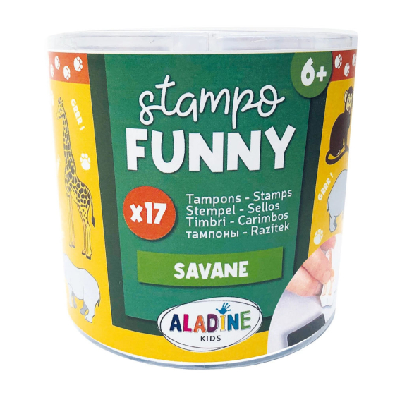 Aladine Kinder Stempel Funny Savanne