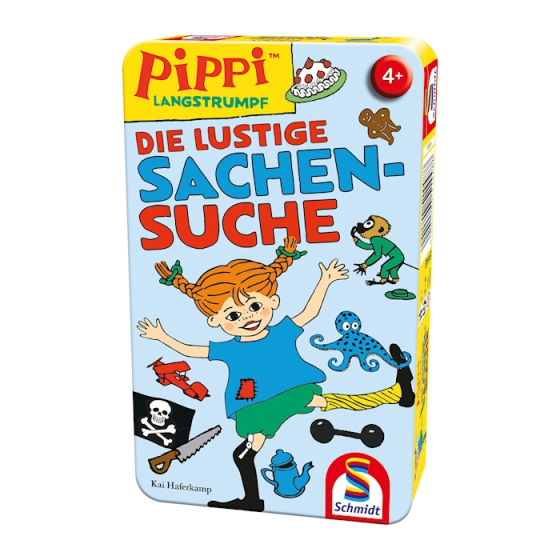 Schmidt Spiele Pippi Langstrumpf, Die lustige Sachensuche (Metalldose) (d)