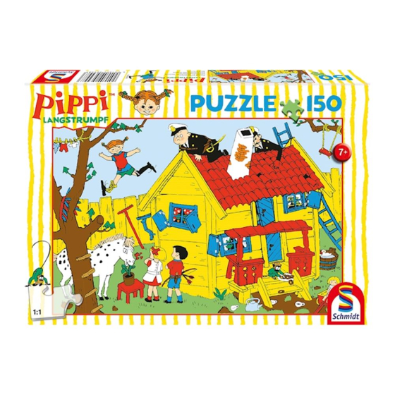 Puzzle Pippi und die Villa Kunterbunt, 150 Teile