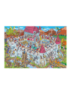 Puzzle Blick in die Ritterburg, 200 Teile