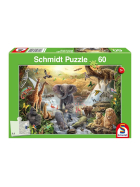 Puzzle Tiere in Afrika, 60 Teile