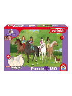 Puzzle Horse Club Holstein Fohlen, 150 Teile (inkl. Figur)