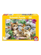 Puzzle Verspielte Katzenbabys, 150 Teile