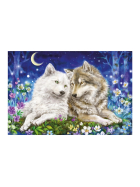 Puzzle Kuschelige Wolfsfreunde, 200 Teile