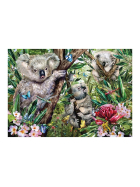 Puzzle Süsse Koala-Familie, 500 Teile