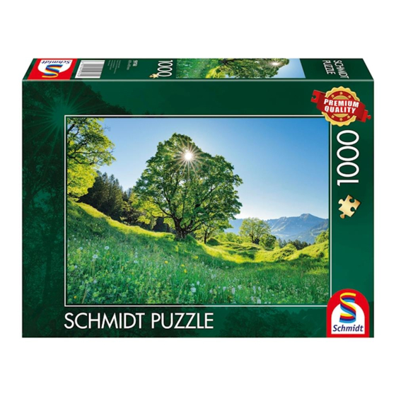 Puzzle Berg-Ahorn im Sonnenlicht St. Gallen, 1000 Teile