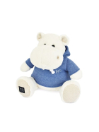 Doudou Hippo, weiss mit Sweatshirt 45cm