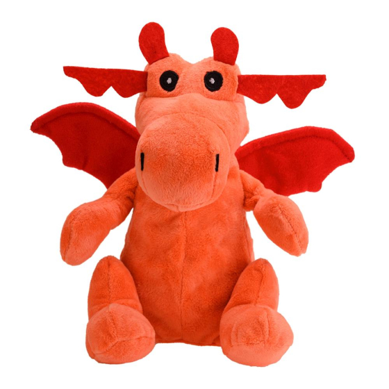 Welliebellies Wärmekuscheltier Drache 27 cm