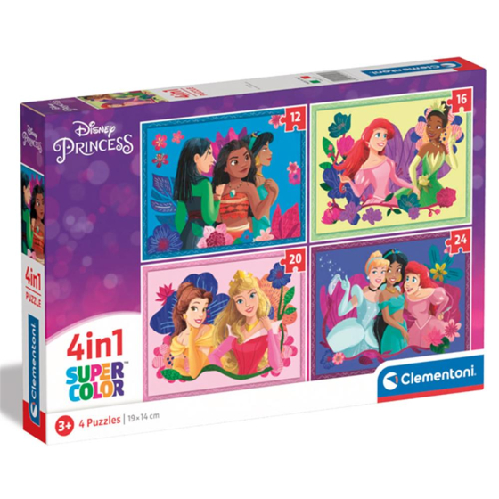 Clementoni Puzzle Princess 4in1