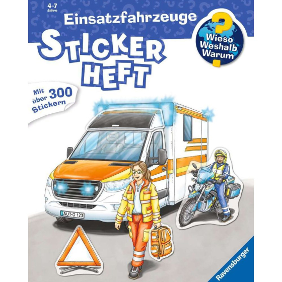 Ravensburger Wieso? Weshalb? Warum? Stickerheft: Einsatzfahrzeuge