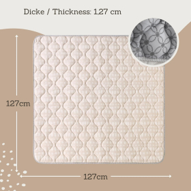 Hakuna Matte Krabbeldecke, Hygge, 1.27 x 1.27 m, Beige