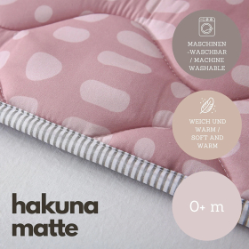 Hakuna Matte Krabbeldecke, Hygge, 1.27 x 1.27 m, Blush