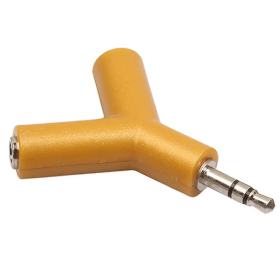 Kopfhörer Double Jack Adapter, 3.5 mm, orange