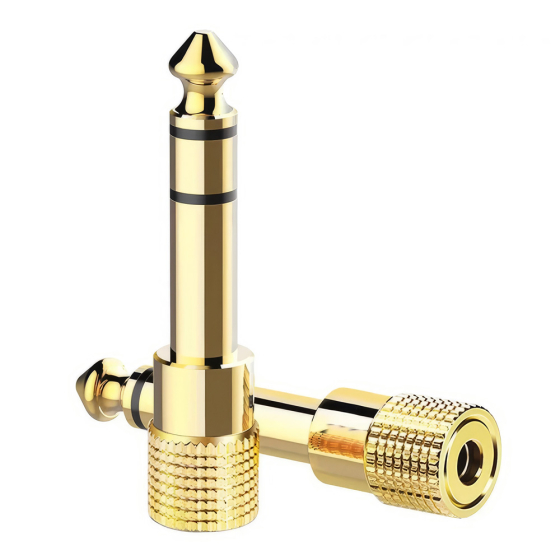 Jack (6.3 mm) Male zu Klinke (3.5 mm) Female Adapter, 2er-Set