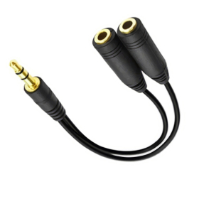 HiDef Audio-Splitter, 3.5 mm Klinke zu 2 x 3.5 mm Buchse