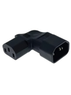 Netzadapter Winkel C14-C13, 90°, rechts/links