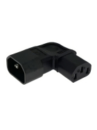 Netzadapter Winkel C14-C13, 90°, links/rechts