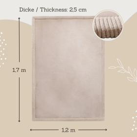 Hakuna Matte Samtmatte, Wolke, 1.7 x 1.2 m, Beige