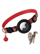 AirTag Halsband Nylon Mazo, rot