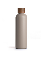 T&N Trinkflasche Edelstahl Wood Edition, 750 ml, Mud Grey