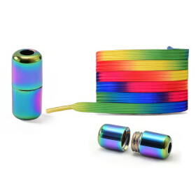 X-Style Elastische Schnürsenkel, regenbogen