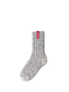 Graue Wolle Kindersocken Chillli Pepper, medium, 30-34