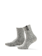 Graue Wolle Damensocken und Herrensocken Jet Black, Wadensocke, 34-36