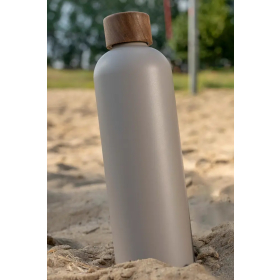 T&N Trinkflasche Edelstahl Wood Edition, 1000 ml, Mud...